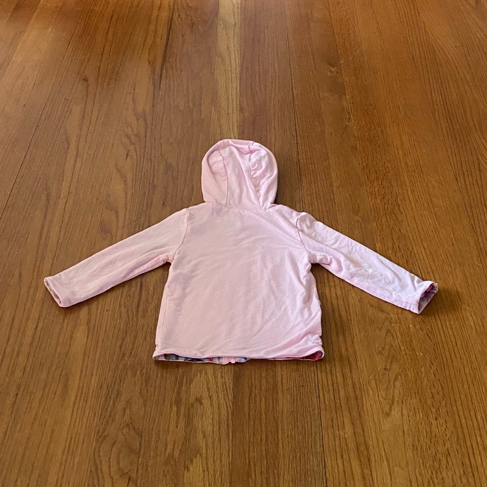 Posh Peanut Pink and Floral Reversible Jacket - Picture 7 of 8